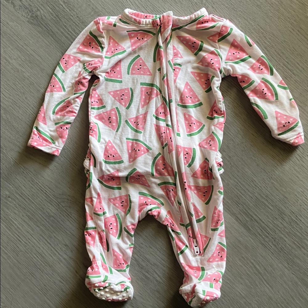 Angel Dear Pink Watermelon Footie